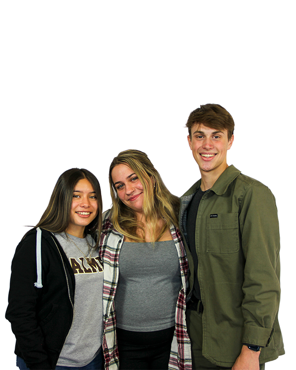 cutout of students