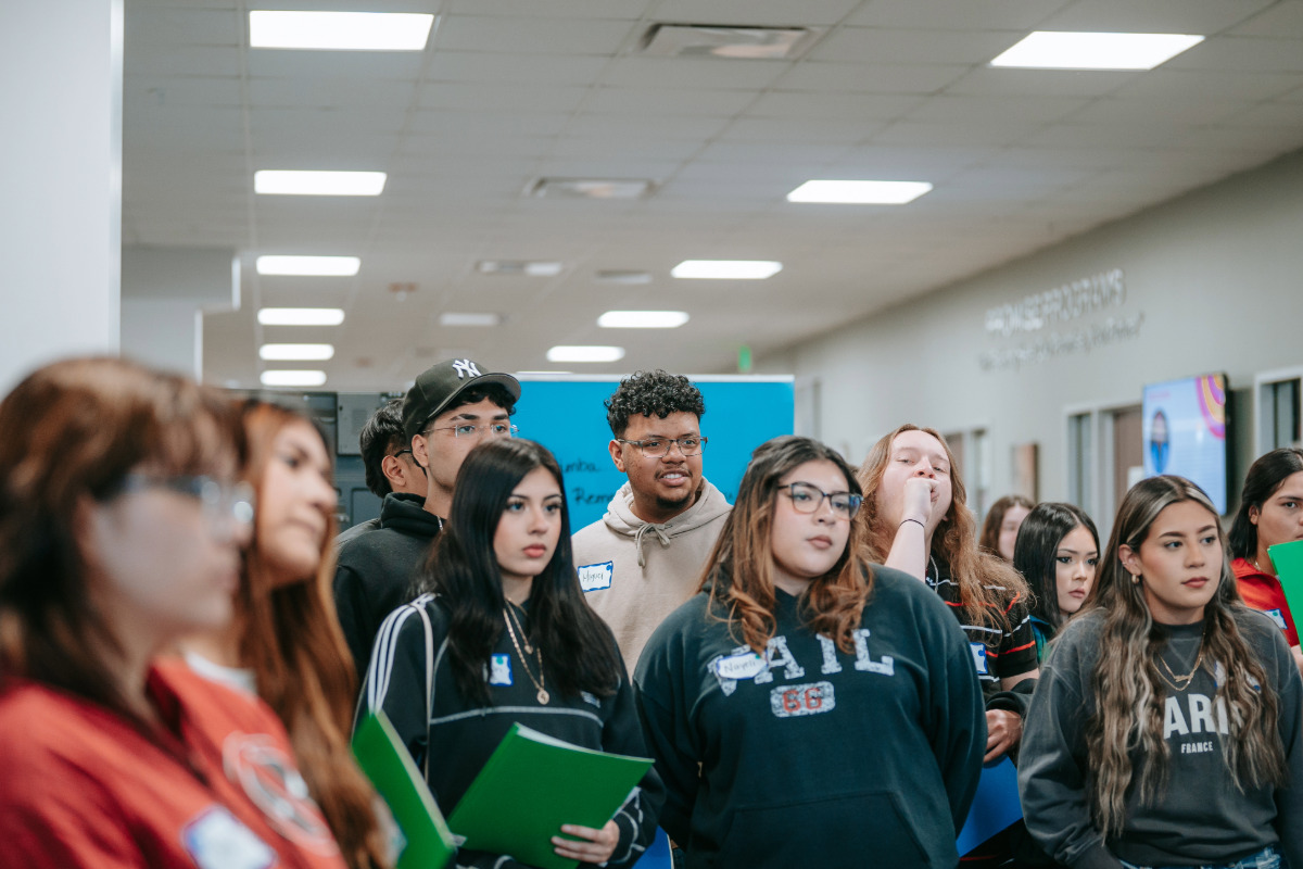 PPSC students at an orientation event