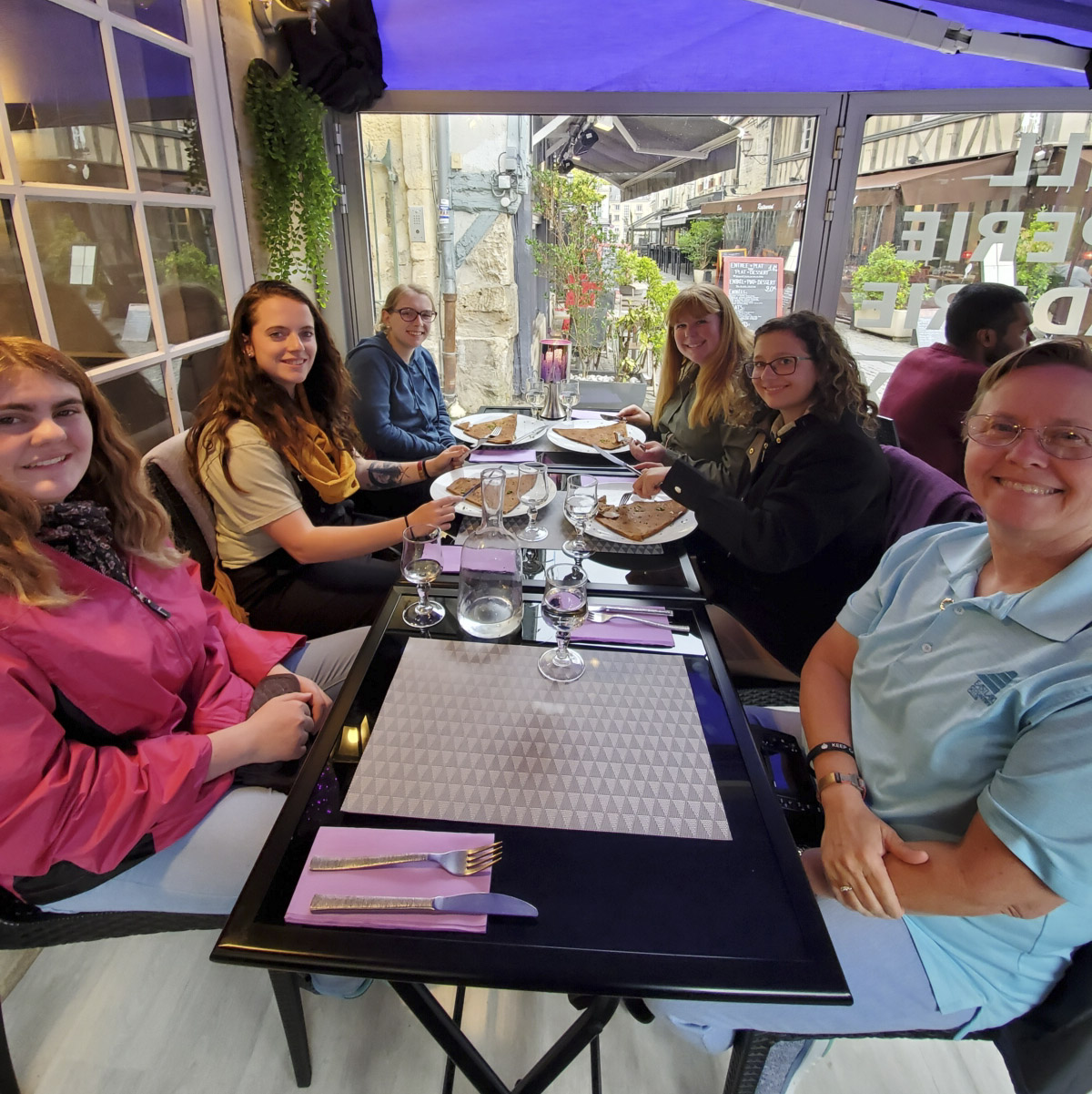 Students during study abroad trip
