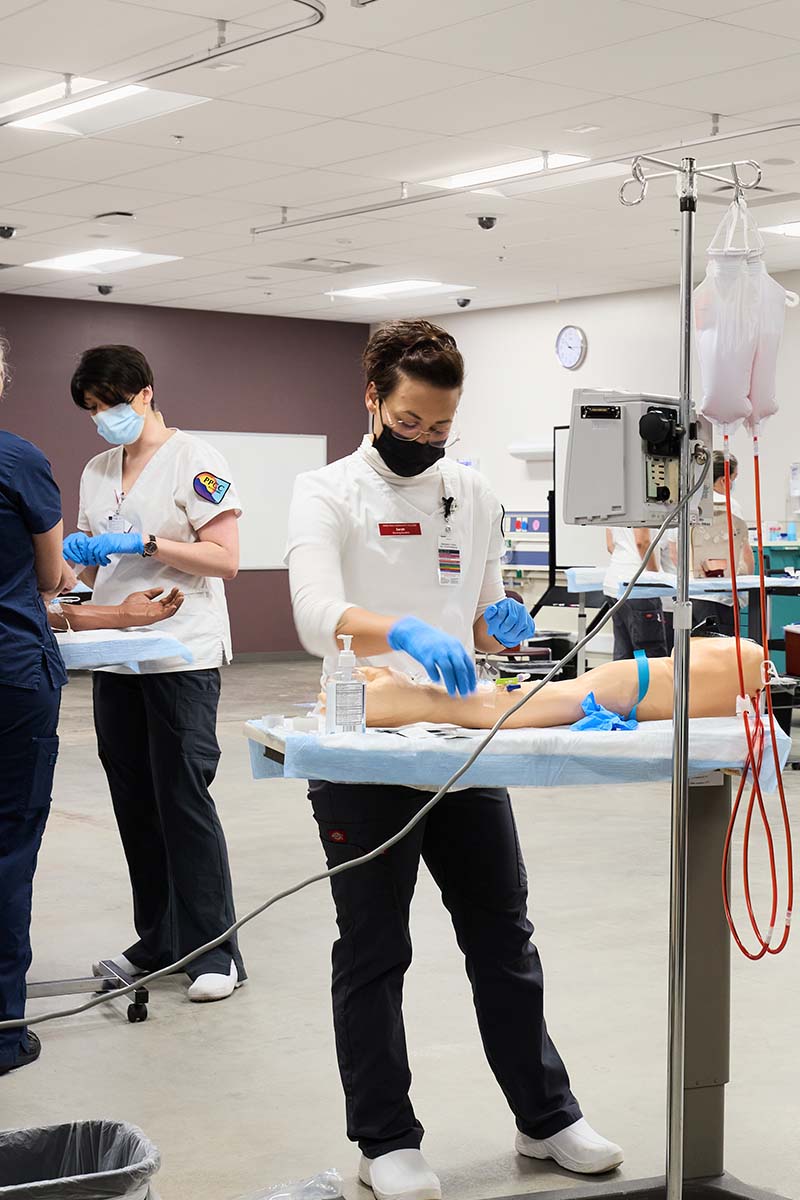 Students in Nursing Lab