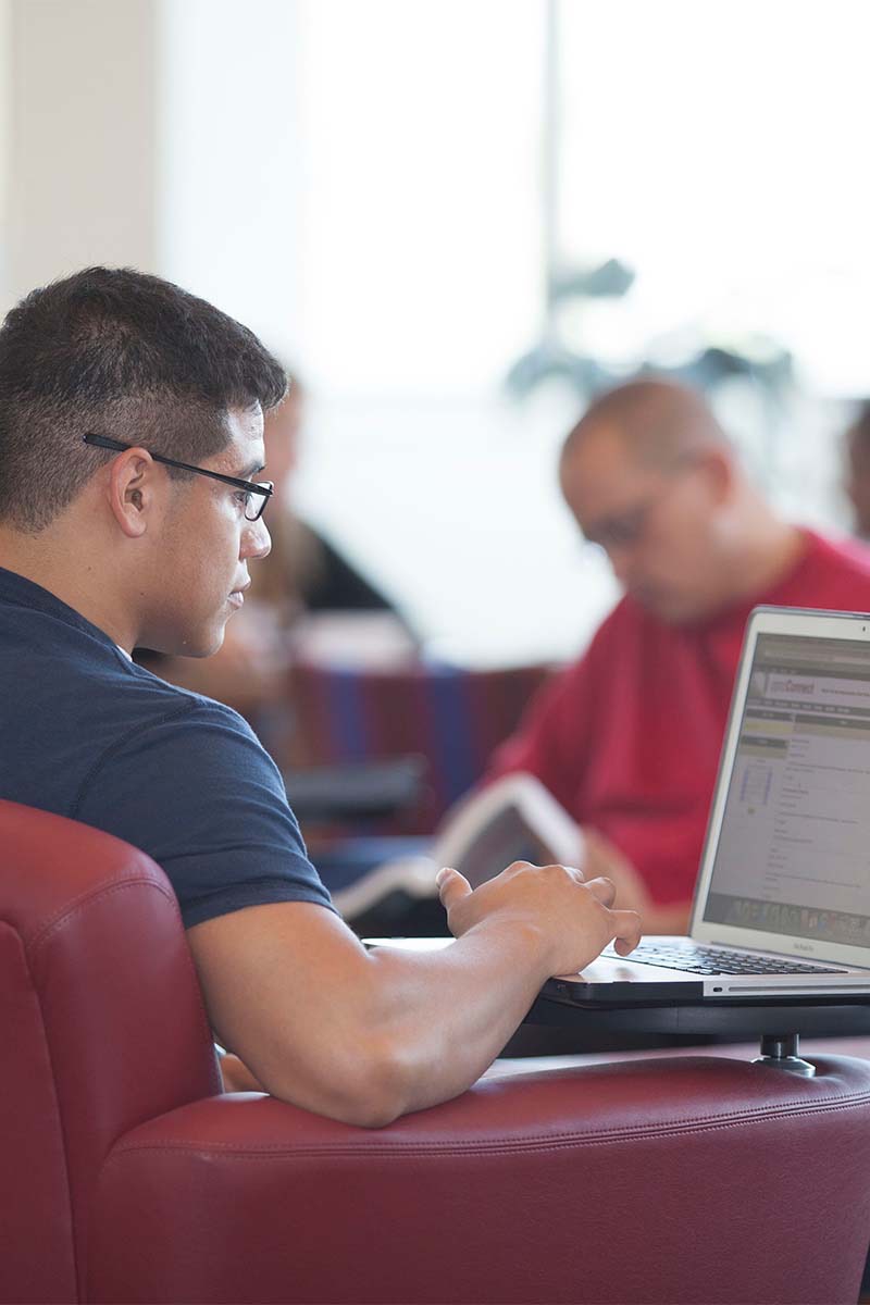Student at Computer