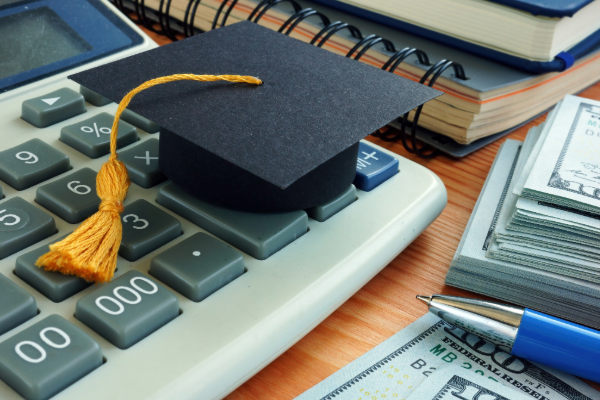 generic graduation cap and calculator